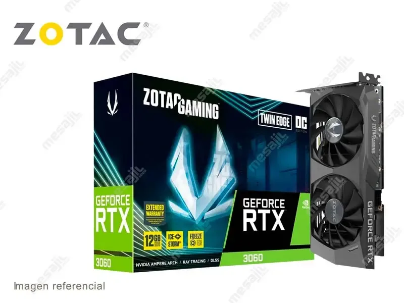 Tarjeta Grafica Zotac NVIDIA GeForce RTX 3060 TWIN EDGE OC 12GB GDDR6