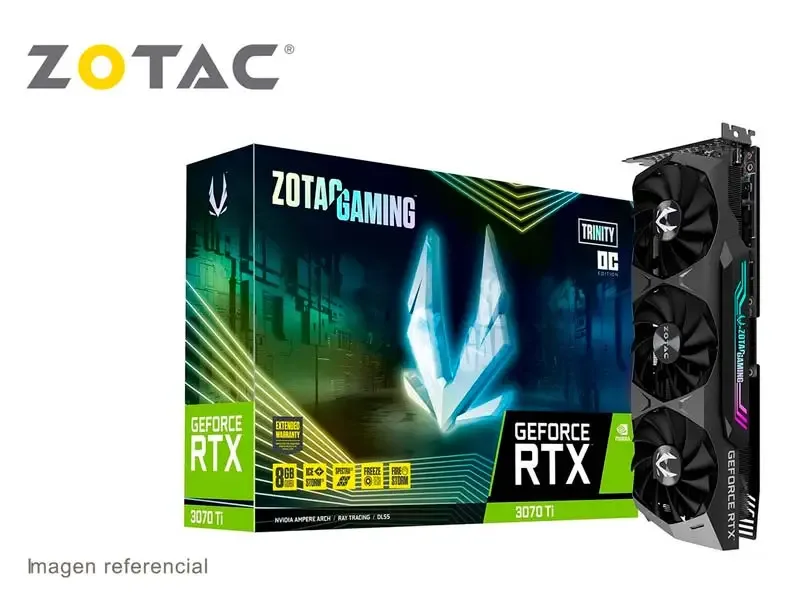 Tarjeta Grafica Zotac NVIDIA GeForce RTX 3070 Ti TRINITY 8GB GDDR6