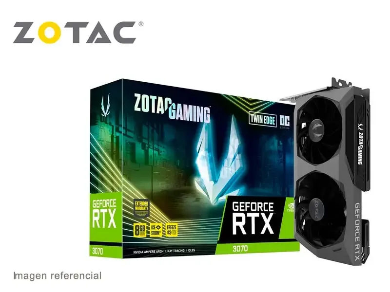 Tarjeta Grafica Zotac NVIDIA GeForce RTX 3070 Twin Edge 8GB GDDR6