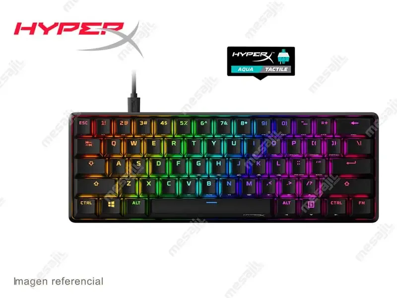 Teclado Gaming HyperX Alloy Origins 60 Aqua Tactile Switch - US - Black