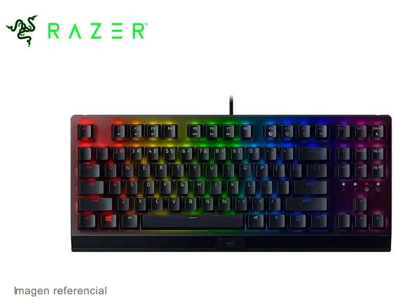 Teclado Gaming Razer BlackWidow V3 Tenkeyless Green Switch - Black