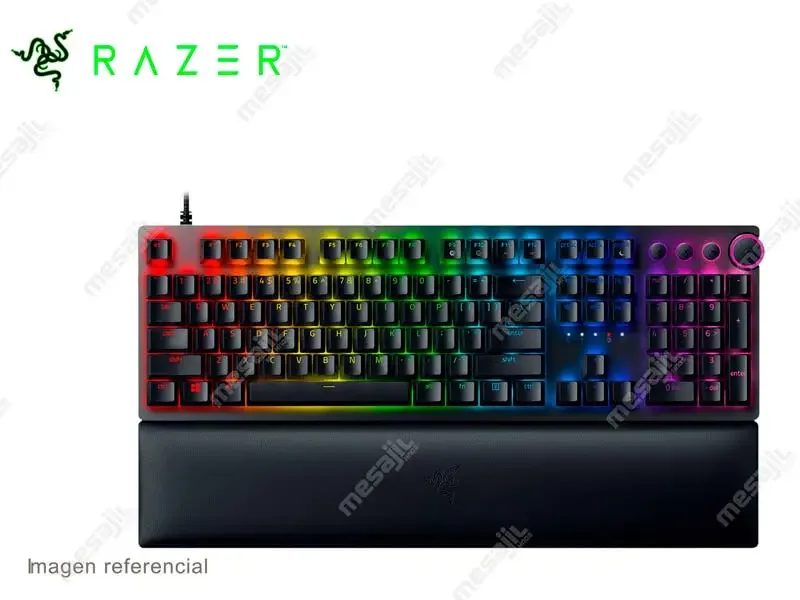 Teclado Gaming Razer Huntsman V2 Purple Switch US Black