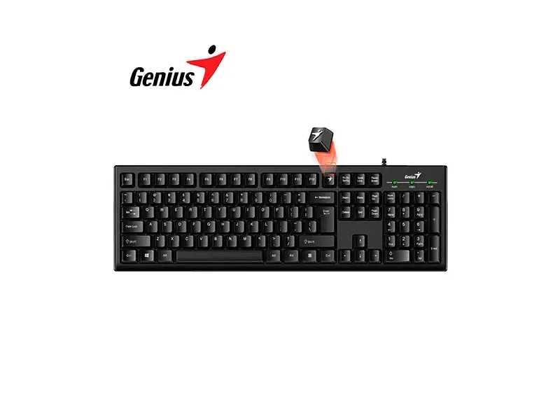 Teclado Genius Wired Smart KB-100 USB Black (31300005401)