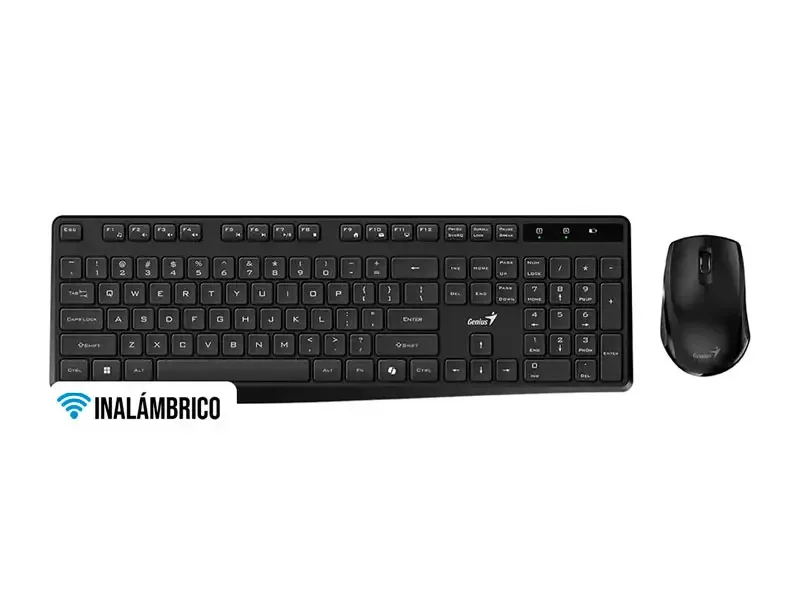 Teclado + Mouse Genius KM8206S Wirelees Black