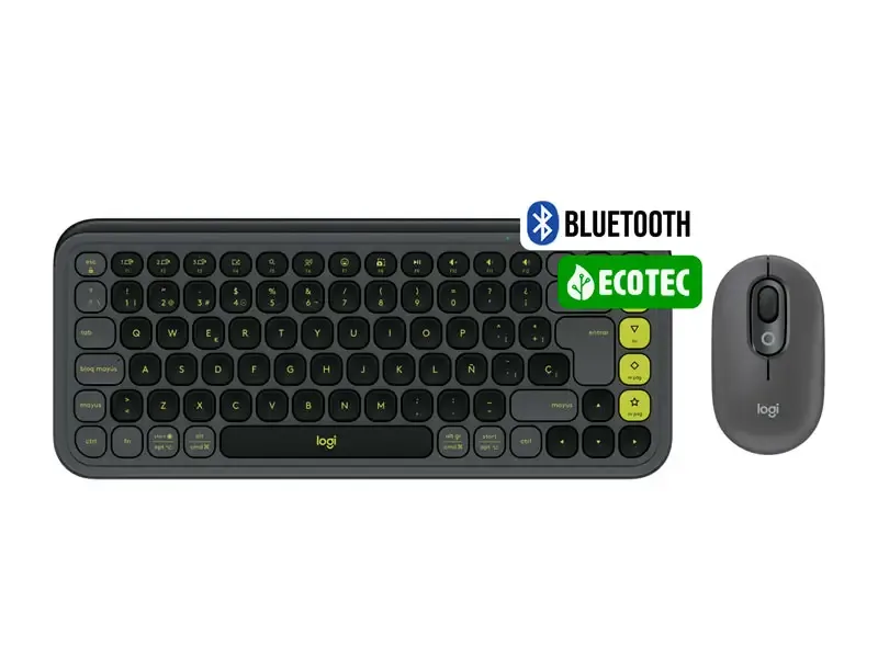 Teclado + mouse Logitech POP ICON COMBO Graphite