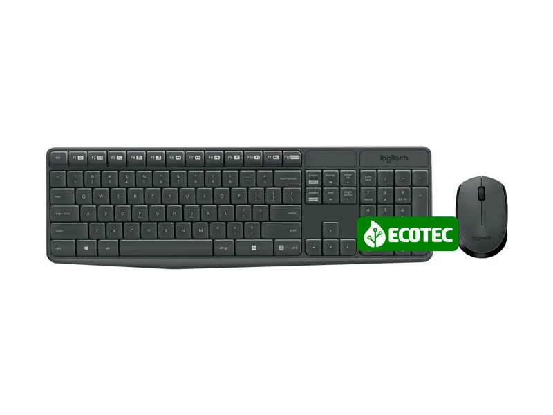 Teclado + Mouse Logitech Wireless MK235