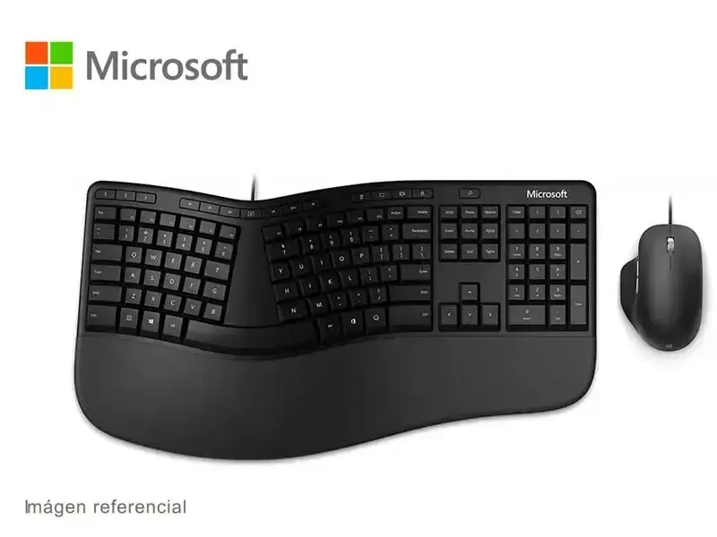 Teclado + Mouse Microsoft Ergonomic Desktop for Business