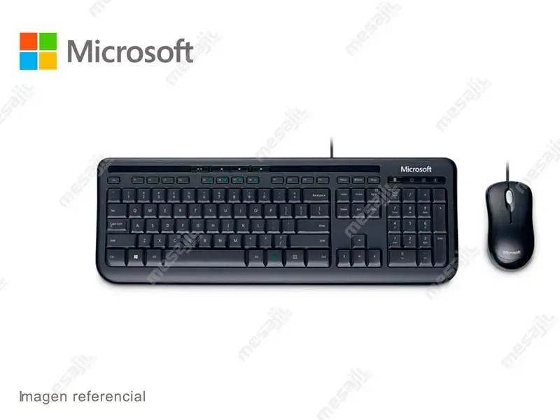 Teclado + Mouse Microsoft Wired Desktop 600