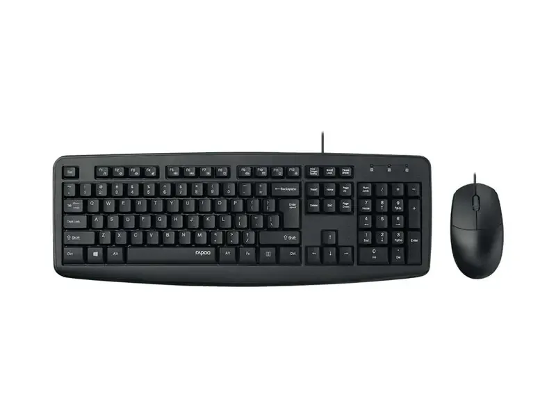 Teclado + Mouse RAPOO NX1600 USB Black