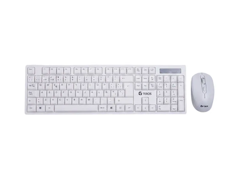 Teclado + Mouse Teros TE-5016S Wireless USB White