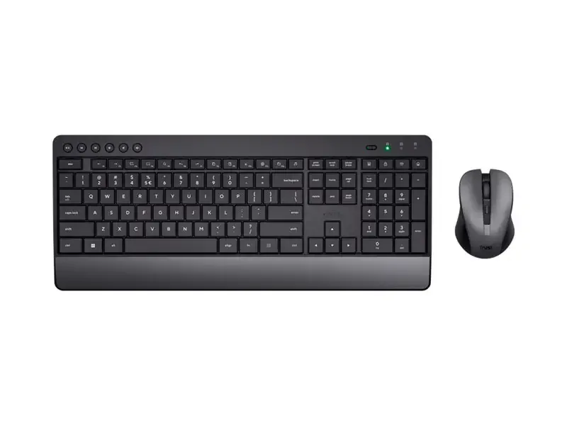 Teclado + Mouse Trust TREZO Wireless Black