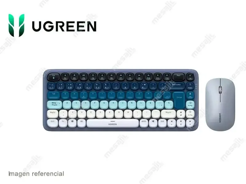 Teclado + Mouse UGREEN MK008 Wireless (25179) Azul