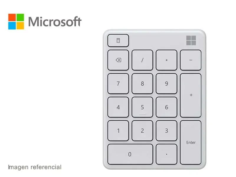 Teclado Numerico Microsoft Bluetooth Glacier