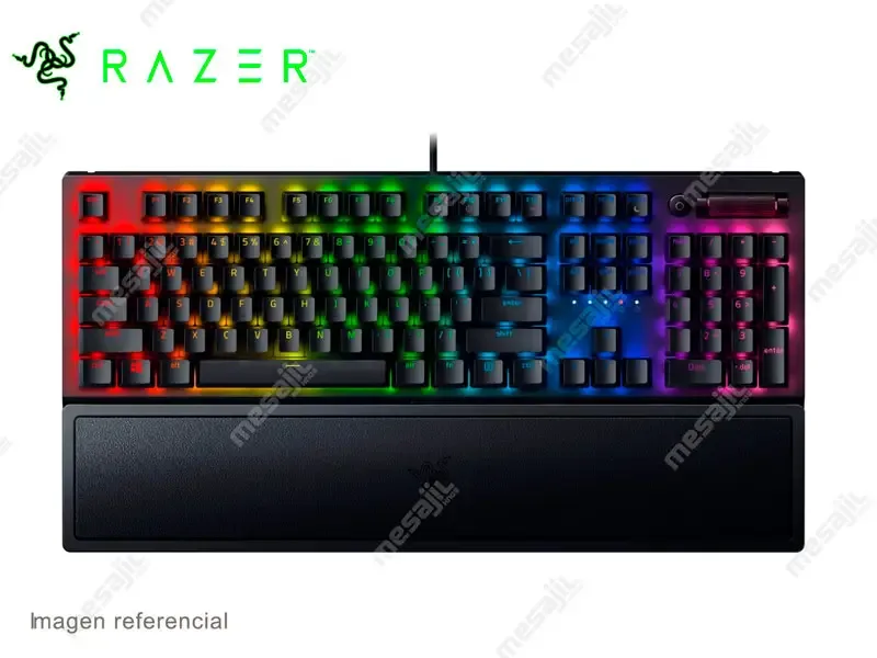 Teclado Razer BlackWidow V3 Mecanico Yellow Switch 80M US Chroma Black