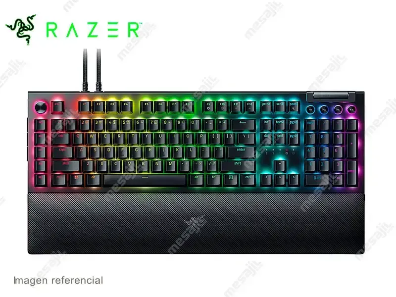 Teclado Razer BlackWidow V4 Mecanico USB-C Yellow Switch US Hyperpolling Black