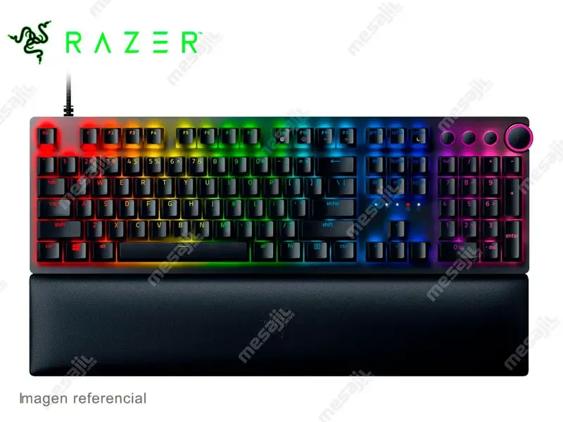 Teclado Razer Huntsman V2 OPTO Mecanico USB-C Switch Red US Chroma Black