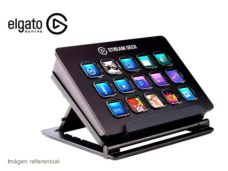 Teclado Stream Deck Elgato - 15 Teclas LCD Personalizables USB