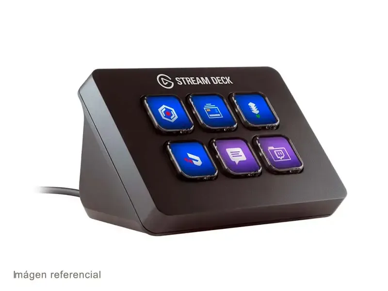 Teclado Stream Deck Mini Elgato - 6 Teclas LCD Personalizables USB