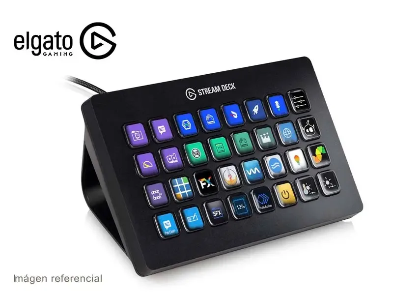 Teclado Stream Deck XL Elgato - 32 Teclas LCD Personalizables USB