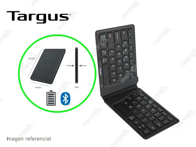 Teclado Targus AKF003 Ergonómico Plegable BT Us Black (AKF003US)