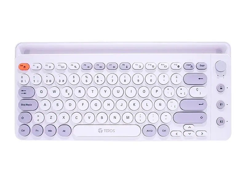 Teclado TEROS bluetooth TE-4070S Blanco