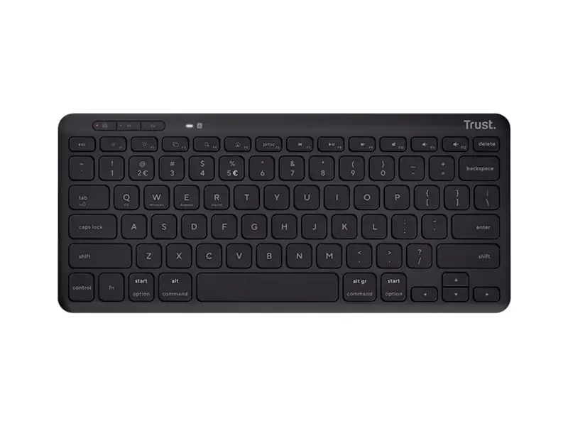 Teclado Trust LYRA Compacto Wireless Black