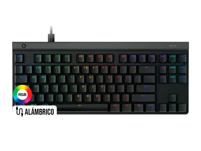 Teclados Gaming Logitech G G515 TKL Wired LightSync RGB Black