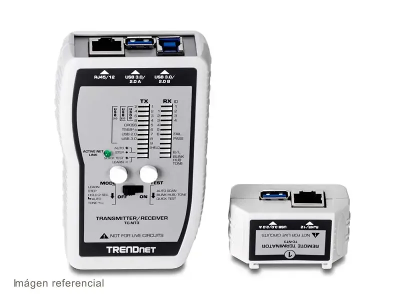 Testeador de Cable de Red TRENDnet TC-NT3 VDV USB