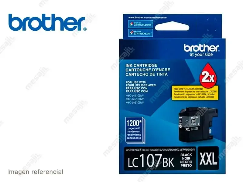 Tinta Brother B/N LC-107BK MFC-J4510DW  Black