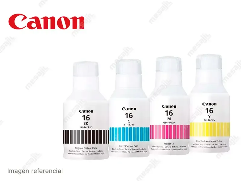 Tinta CANON MEGA KIT GI-16 BkCMY GX6010/GX7010