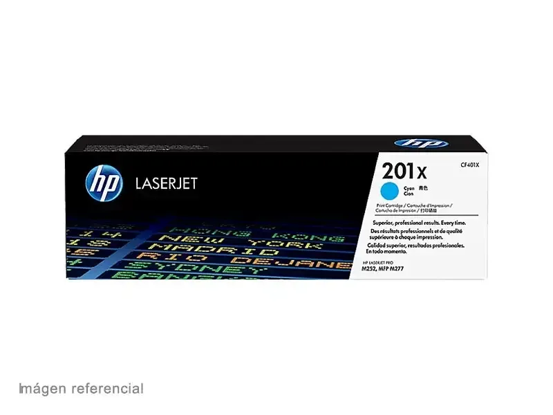 Toner HP 201X CF401X Cian M277dw M252 2300 pag