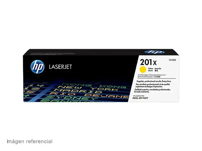 Toner HP 201X CF402X Amarillo M277dw M252 2300 pag