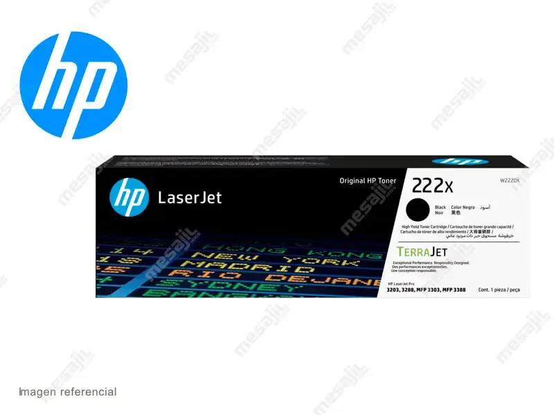 Toner HP 222X W2220X Negro M3303 3200 pag