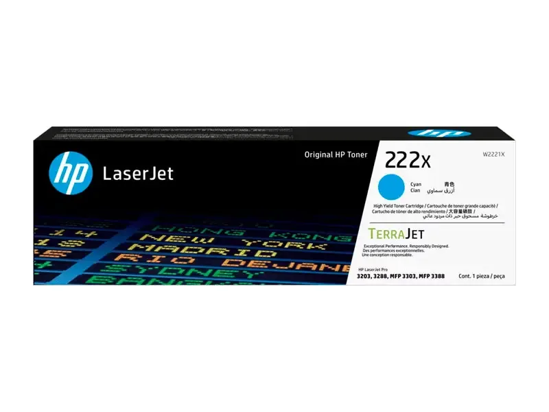 Toner HP 222X W2221X Cian M3303 2500 pag