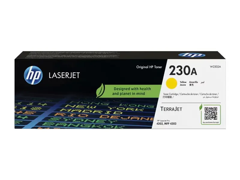 Toner HP 230A W2302A Amarillo 4203 4303 1800 pag