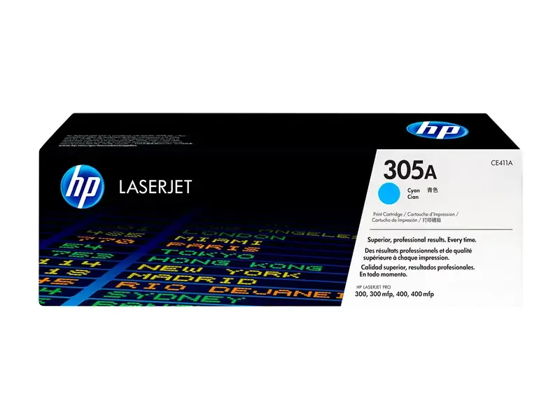 Toner HP 305A CE411A Cian M451dw M475dw 300mfp 400mfp 2600 pag