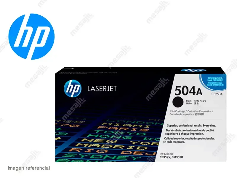Toner HP 504A CE250A Black CP3525/CM3530