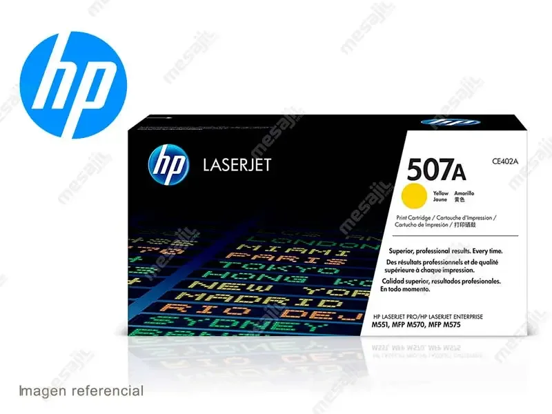 Toner HP 507A LaserJet M551dn Yellow