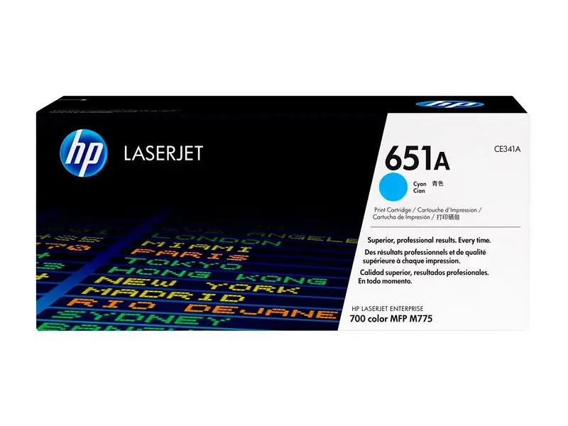 Toner HP 651A CE341A Cian MFP M775