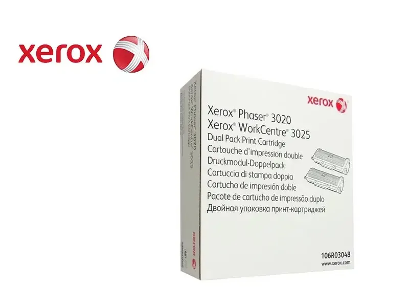 Toner Xerox 106R03048 Negro 3020/3025 Dual Pack