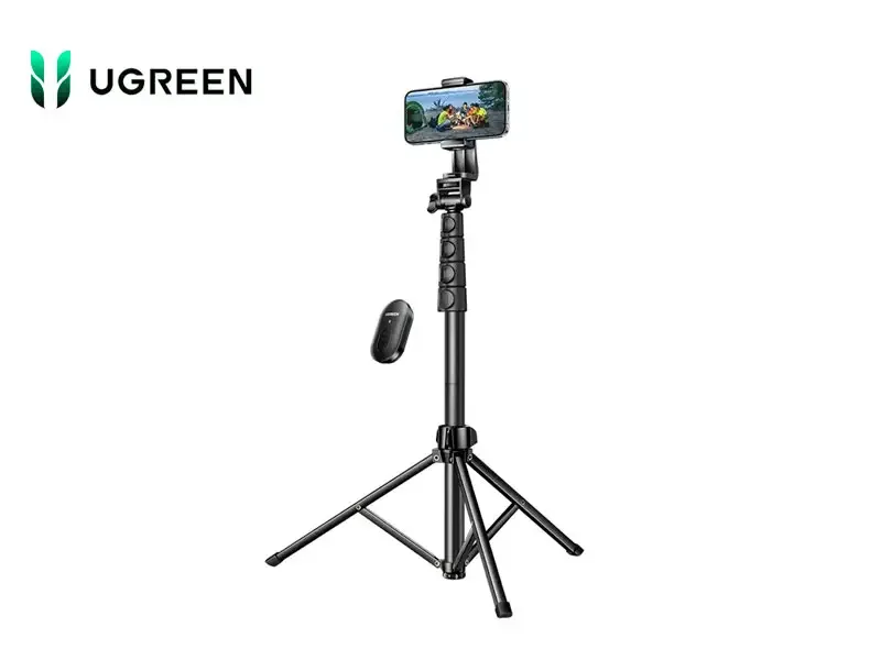 Tripode UGREEN para celulares, iPhone, Selfie Stick con tripode altura max 67" (15609)