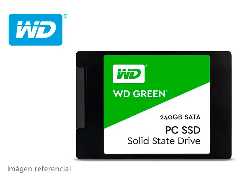 Unidad de Estado Solido Interno de 240GB Western Digital Green SATA SSD 2.5"