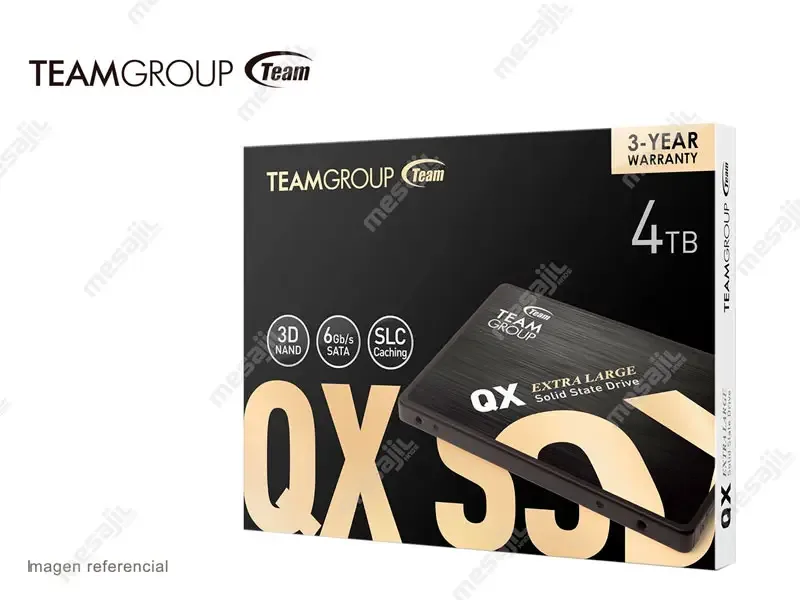 Unidad de estado solido Teamgroup QX SSD 4TB SATA 6.0 Gb/s 2.5"