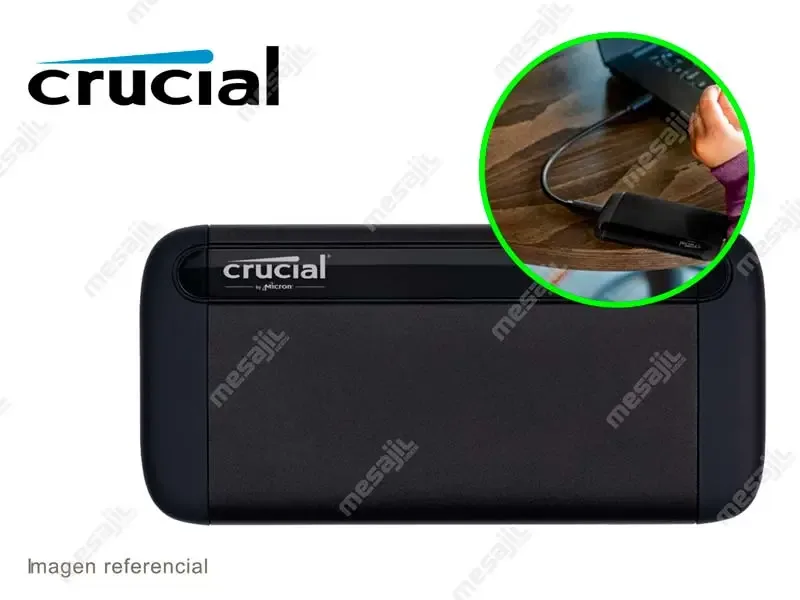 Unidad SSD Externo Crucial 1TB X8 Portable SSD PS4/ Xbox/MAC USB-C
