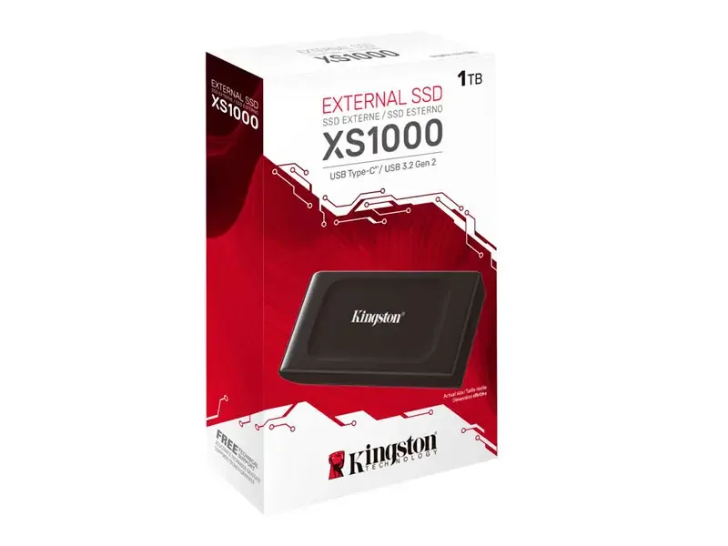 Unidad SSD Externo Kingston 1TB XS1000 SSD USB-C BLACK
