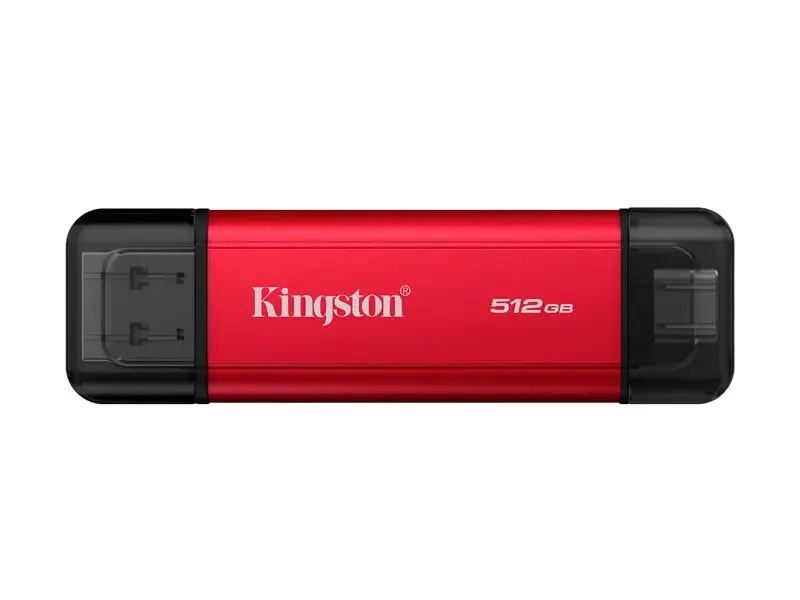 Unidad SSD Externo Kingston 512GB DUAL SSD USB-C USB-A RED