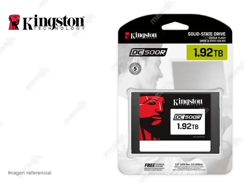 Unidad SSD Interno de 1920GB Kingston Enterprise DC500R 2.5" 6Gb/s, NAND 3D