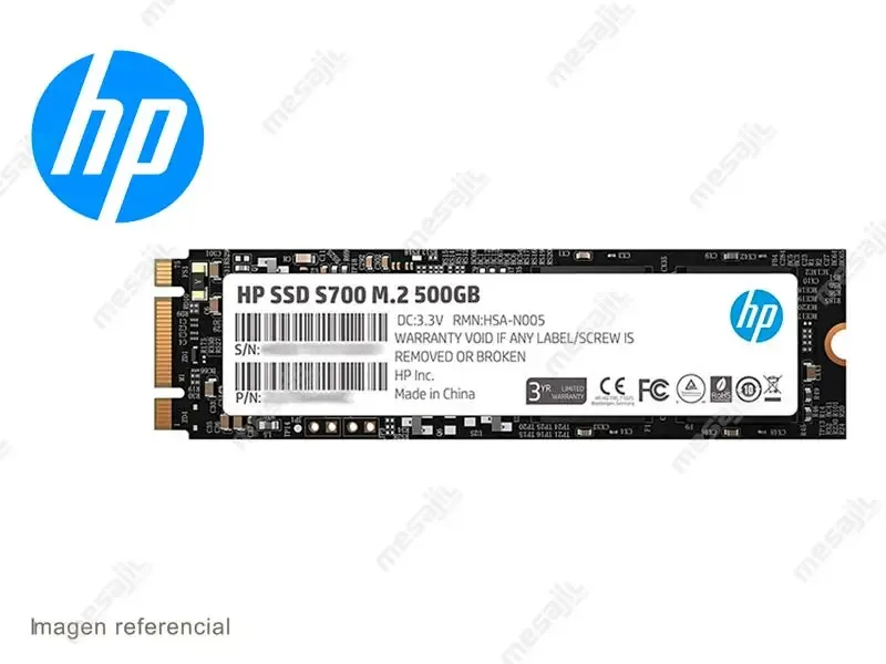 Unidad SSD Interno HP S700 M.2  500GB SATA 6Gb/s