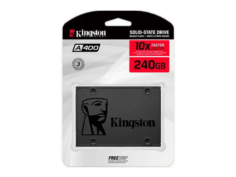 Unidad SSD Interno Kingston A400 240GB SATA 2.5"