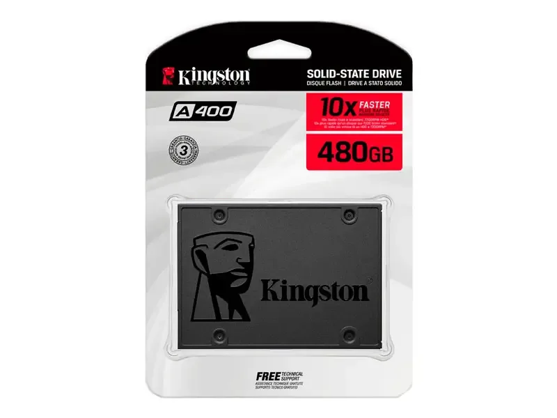 Unidad SSD Interno Kingston A400 480GB SATA 2.5"